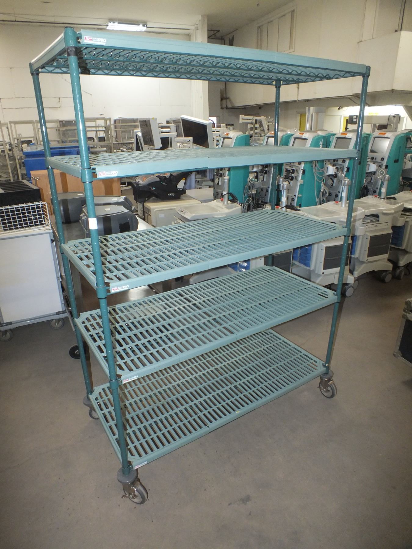 Green Metro Rack On Wheels