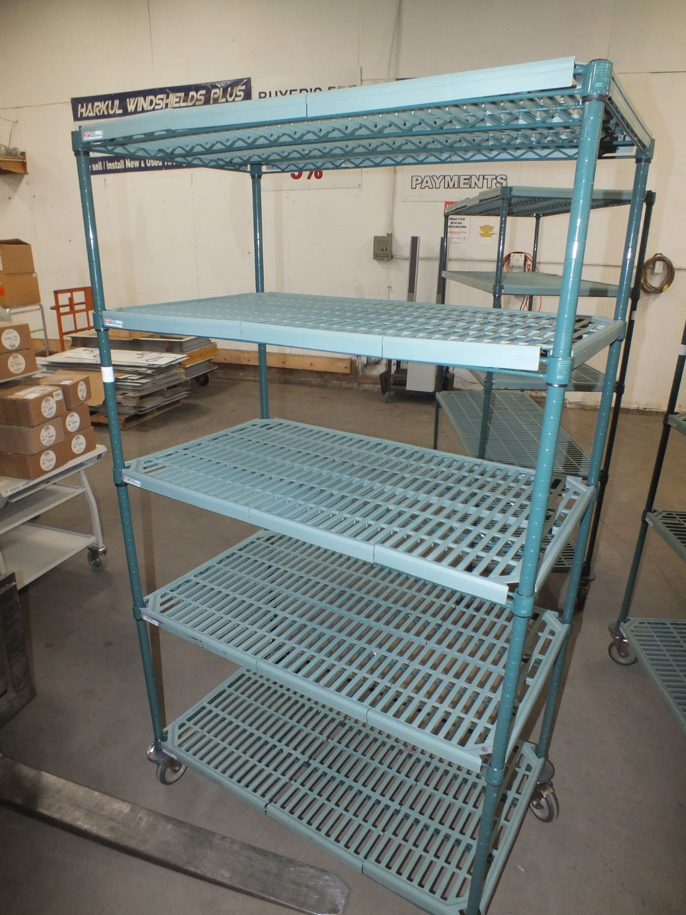 Green Metro Rack On Wheels