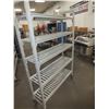 Image 1 : 5 Shelf Plastic Storage Rack On wheels