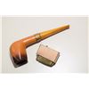 Image 2 : Vintage Tobacco Pipe and Lighter