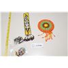 Image 1 : (4) Indigenous Beaded Leather Items