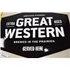 Image 2 : Tin Sign - Black Great Western Beer - NOS