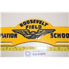 Image 2 : Porcelain License Plate Topper - Roosevelt Field Aviation School