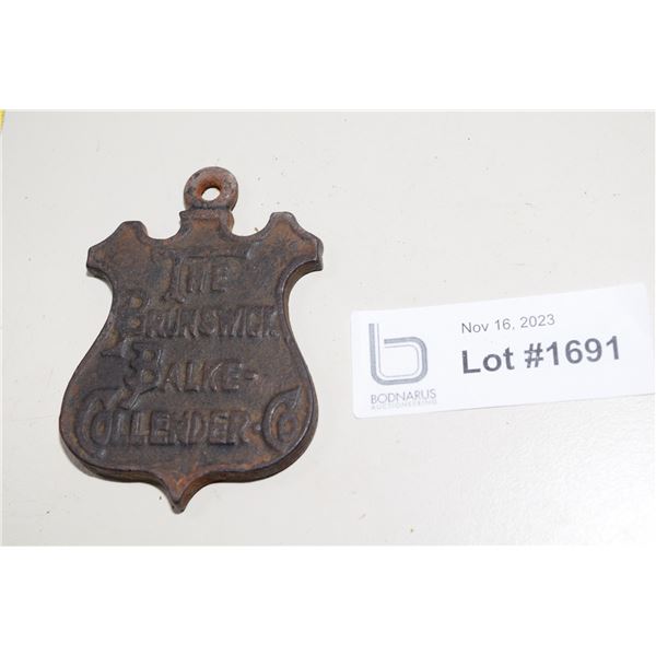 Brunswick Cast Iron Pool Chalk Counter-Weight - Rare?
