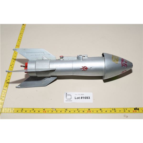 Vintage Rocket Coin Bank