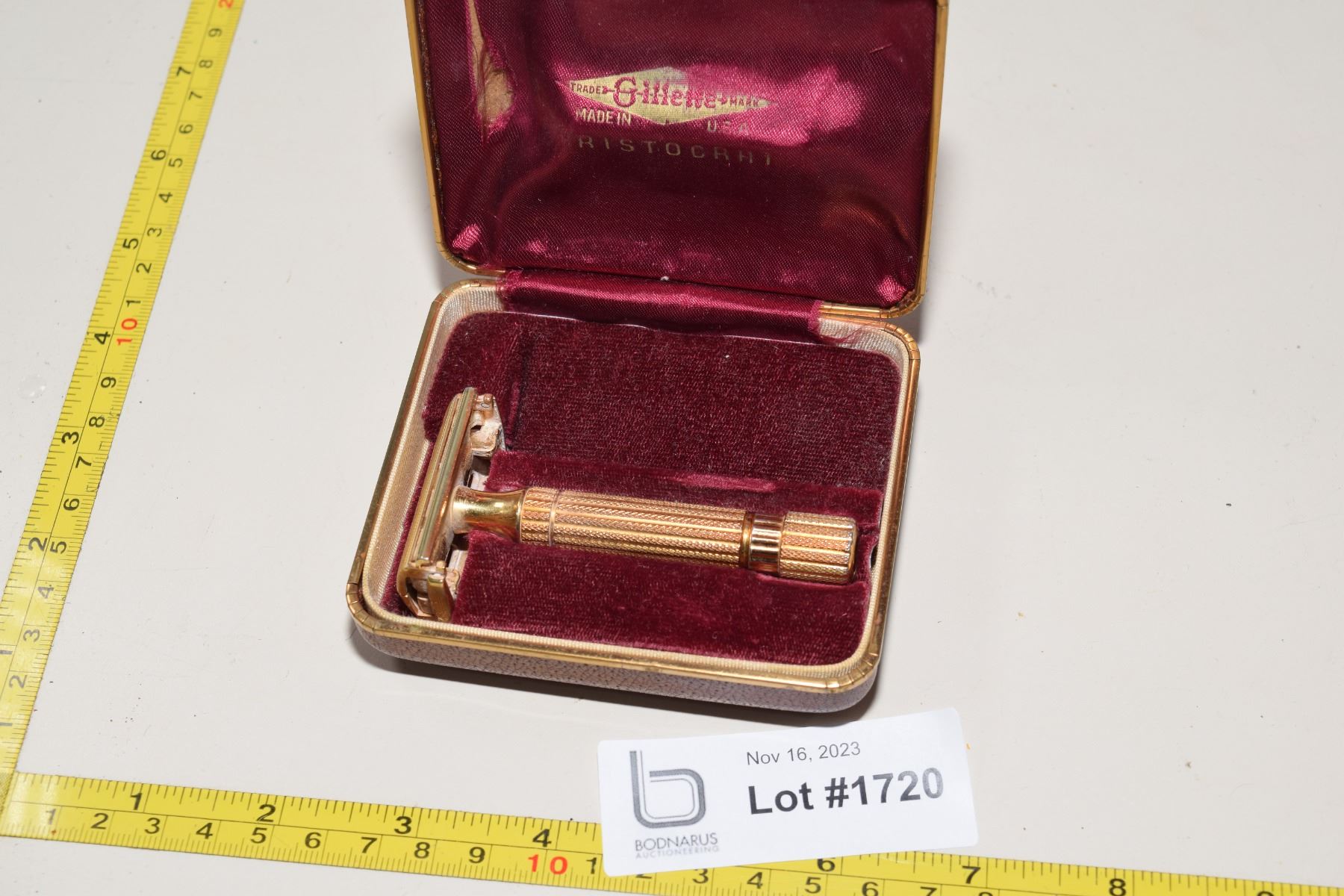 Gillette Razor Pyramid Box Vintage Gillette Razor and Box