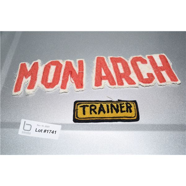 (2) Patches - School - Monarch