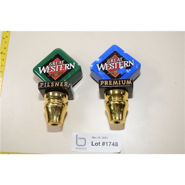 (2) Great Western Beer Taps