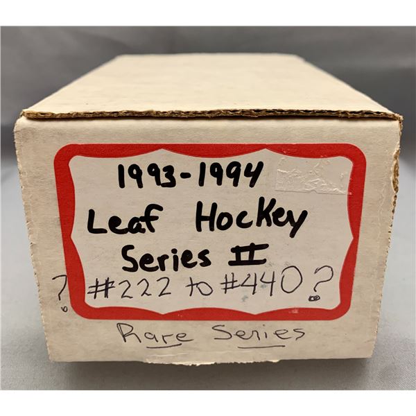 Box Lot of approx. 190 Hockey Cards 1993 - 1994 Leaf Series II