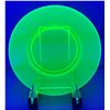 Image 1 : Hobbs & Bruckner 1890's True Uranium / Vaseline Glass Dinner Plate