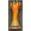 Image 5 : Northwood Dark Marigold Carnival Glass "Diamond Point" Vase. Circa 1909.