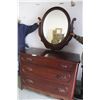 Image 1 : ** Collector's Cherry Davis Dresser with Swivel Mirror - Dresser Measures 45" x 21" x 35" Tall, Mirr