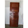 Image 1 : ** Vintage Wooden Door with Hardware - 27" x 72" Long