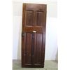Image 1 : ** Vintage Wooden Door with Hardware - 27 1/2" Wide x 75" Long