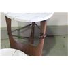 Image 2 : ** Marble Lamp Stand with Shade - 43" Tall