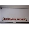 Image 1 : Porcelain Ammonium Nitrate Sign - 4x24"