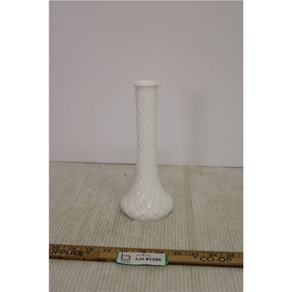 White Glass Vase