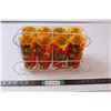 Image 1 : Flower Power Glassware Set (8 Glasses & Caddy)