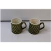 Image 3 : Ceramic Coffee Set - (4) Mugs, Pot, and Sugar Bowl - Made in Japan