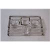 Image 3 : Glass Desk Top Inkwell w/ Pen Holder