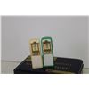 Image 4 : AMACO Tin + (4) Salt and Pepper Shakers - Royal Albert Petiti Point, Coop Gas Pump