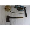 Image 2 : Axe Head - Unmarked, Stanley Hammer, Coleman Iron & Lamp