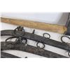 Image 4 : Horse Equipment: Wooden Neck Yoke & (6) Metal Hames
