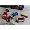 Image 4 : (15) Disney, Matchbox, Hot Wheels Toy Cars & Blue Hot Wheels Hauler
