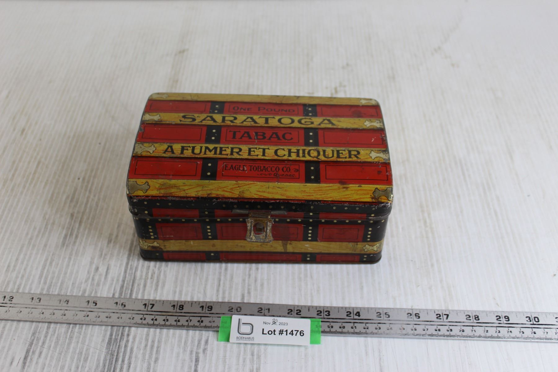 saratoga tobacco One Pound Saratoga Tabac A Fumer Et Chiquer Eagle Tobacco Co. Quebec Tin saratoga tobacco One Pound Saratoga Tabac A Fumer Et Chiquer Eagle Tobacco Co. Quebec Tin