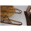 Image 4 : *Vintage Wooden Kids Sled with Metal Slides