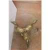 Image 4 : *Brass Swan Glass Top Coffee Table - 23" x 16"