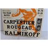 Image 3 : Wrestling Poster - Edouard Carpenter, Johnny Rougeau, Ivan vs Karol Kalmikoff - 14" x 17"