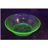 Image 1 : Uranium Depression Glass Florentine Pattern Bowl