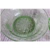 Image 4 : (3) Uranium Depression Glass Fruit Nappies