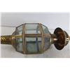 Image 3 : (2) Brass Wall Oil Lamps