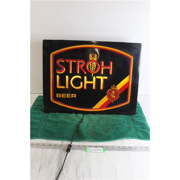 Stroh Light Beer Sign - Works