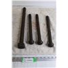 Image 1 : (4) Antique Railway Bolts