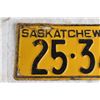 Image 2 : Saskatchewan 1933 License Plate