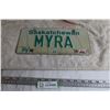 Image 1 : Saskatchewan 2001 MYRA License Plate