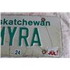 Image 3 : Saskatchewan 2001 MYRA License Plate