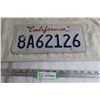 Image 1 : California License Plate
