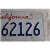 Image 3 : California License Plate