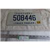 Image 1 : Kentucky Trailer License Plate