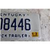 Image 3 : Kentucky Trailer License Plate