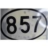 Image 3 : 857 Secondary Alberta Highway Sign - 17 1/2" x 23 1/2"