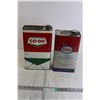 Image 1 : (2) Collector Tins - CO-OP, Esso