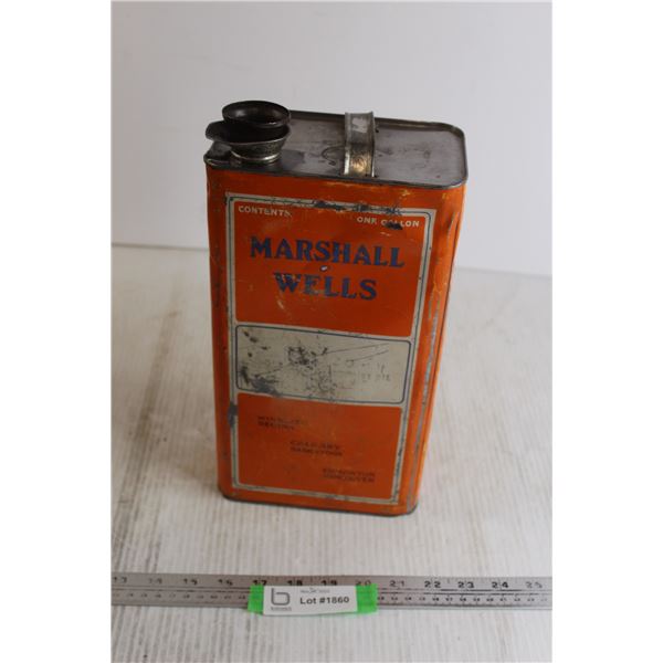 Marshall Wells Oil Tin