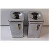 Image 1 : Retro Chrome Flour & Sugar Canisters