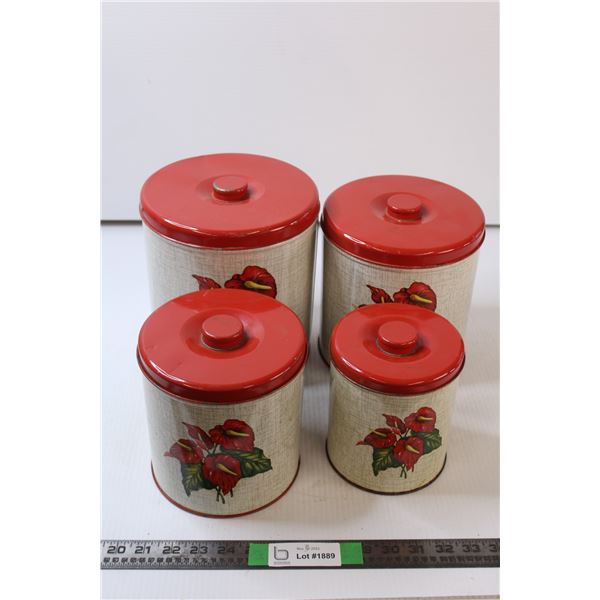 Set of 4 Counter Top Canisters