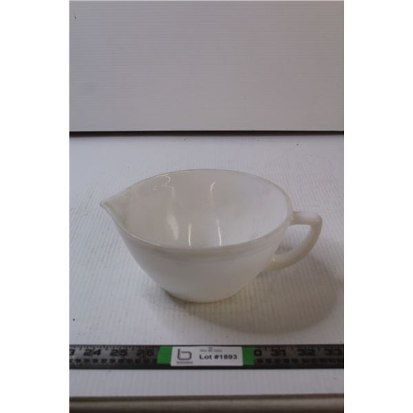 Federal Glass Milk Glass Measuring Bowl